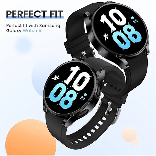 Etui til Samsung Galaxy Watch 4 5 6 7 40mm 44mm Beskyttelsescover Silikone TPU Stødsikker Skærmbeskytter Fuld Beskyttelse Tilbehør 40mm