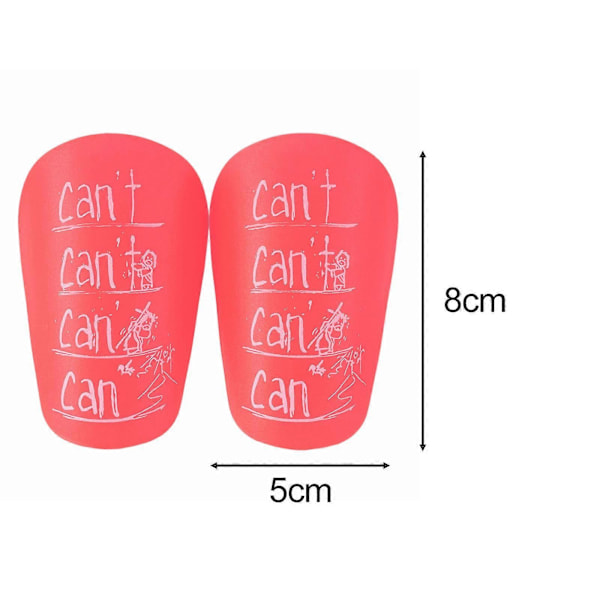 2 stk. Mini Fodbold Benskinner Benbeskyttelse til Udendørs Sport Fodboldkamp Grøn 8cmx5cm Pink 8cmx5cm Multi