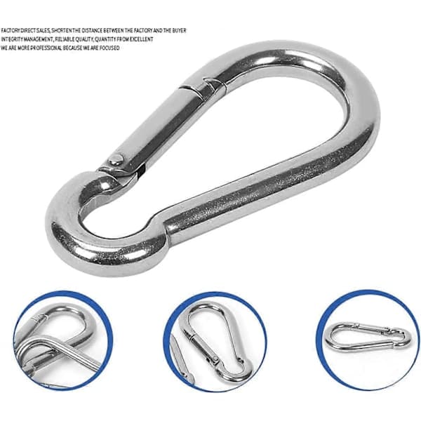 6mm Karbinhakar 8-pack Sportkarbinhakar Typ Karbinhake