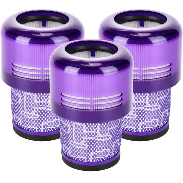 Jälkisuodatin yhteensopiva Dyson V11 V15 -kahvaisen pölynimurin kanssa 3 kpl Purple