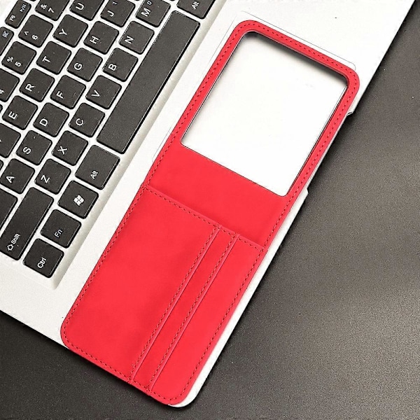 Läderfodral för Motorola Razr 50 Ultra Red