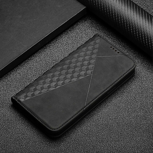 Fodral för Xiaomi Redmi Note 13 4G Plånbok Magnetiskt Skydd Flip PU Läder Kompatibelt med Xiaomi Redmi Note 13 4G Fodral Black