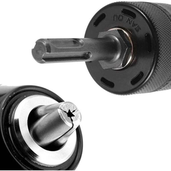 SDS-borrchuck, borrchuck, 2-13 mm 1/2-20UNF, med SDS-plus verktygsadapter, trebackschuck