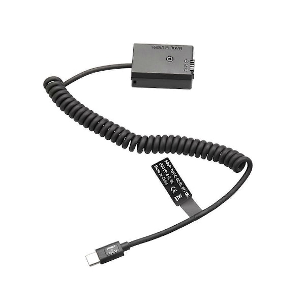 NP-FW50 Dummy Batteri PD Type-C Kobling til ZV-E10 A7 A7R/S/M A7II A7S2 A7M2 A7R2 A6500 NEX5 NEX7 -
