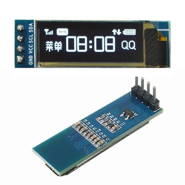 1/Stk C I2C 0.91 128x32 Blå Oled Lcd Modul 3.3v 5v Til PI