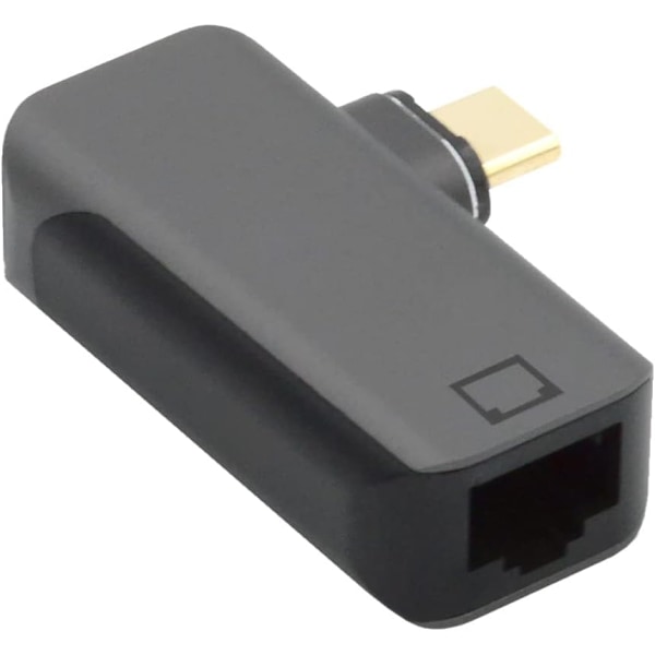 Magneettinen kulmikas USB-C -tyyppinen USB3.1 - 1000 Mbps Gigabit Ethernet -verkko-LAN-sovitin kannettavalle tietokoneelle