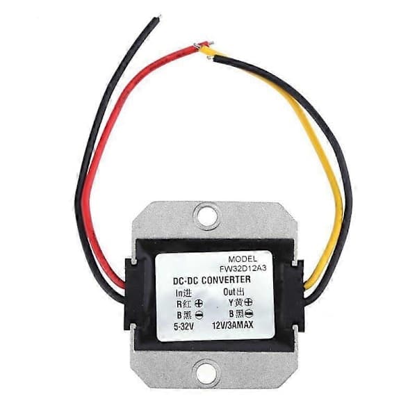 DC-DC 5-32V til 12V 3A Automatisk Spenningsstabilisator Strømomformer Regulator