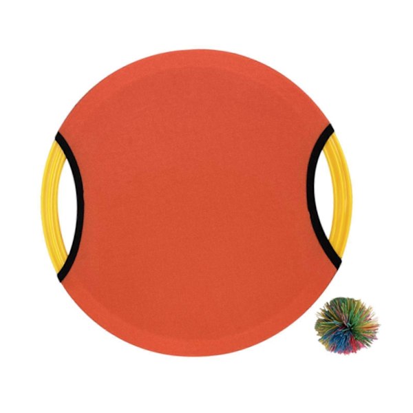 Trampolin Paddelboll Spel Studsig Paddel & Snörboll Kast och Fånga Spel Sensorisk Träning för Trädgårdsfest Strand Pojkar Flickor Orange