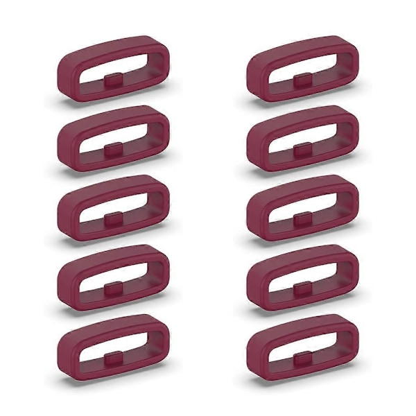 Silikon Festekrok 18mm/20mm/22mm Armbånd Holder Beltehemper 10 stk Red 20MM