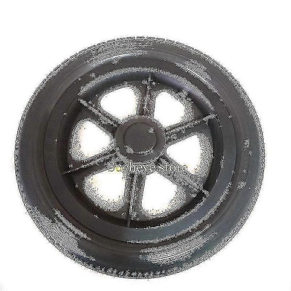 12 tuuman pyörätuolin pyörä 12 1 / 2x2 1 / 4 Pu-rengas, ilmatäyttöä ei tarvita, manuaalisen pyörätuolin takapyörä Black