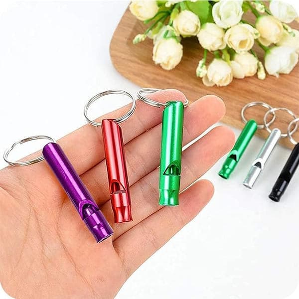 5-pack Små Utomhusvisslor för Vandring, Camping och Klättring
