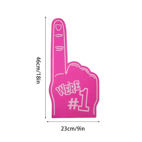 Skumfinger Universal Rosa Stor Skumhand för Sport Heja Fans Pink
