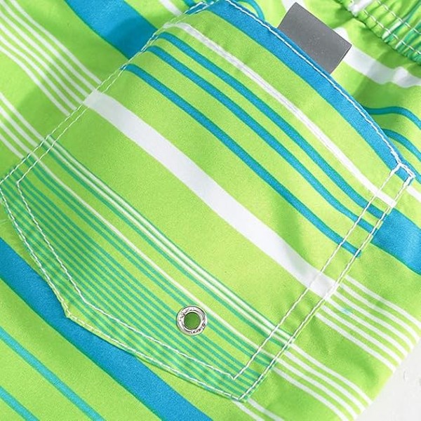 Aikuisten uimahousut miehille, naisille, pojille ja tytöille, uimahousut, surffihousut, boardshorts Lime Green 13-14 Years