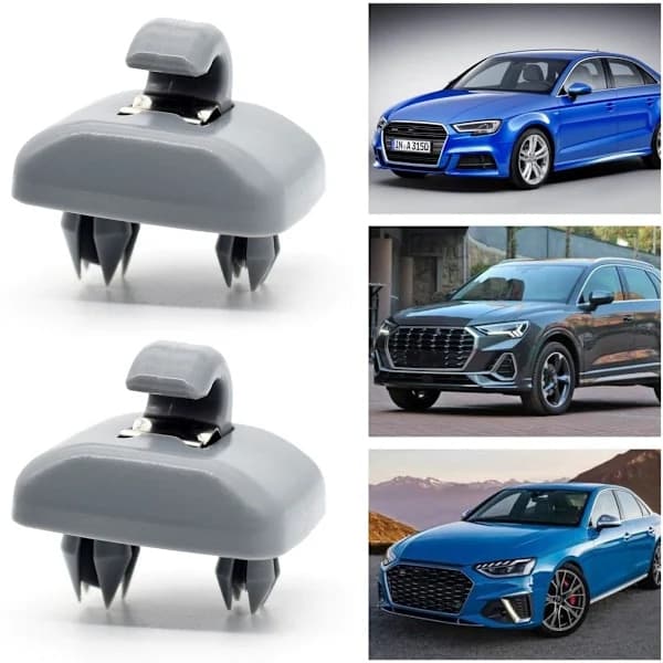2x Solskærm Klips Holder Til Audi A1 A3 A4 A5 Q3 Q5 B6 B7 B8