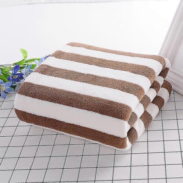 Basics Strandhandduk Cabana Stripe, Havsskumgrön, 1-pack Coffee