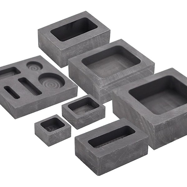 Grafitt Ingot Form Digel Ingot Støpeform Sølv Gull Ingot Former 50g