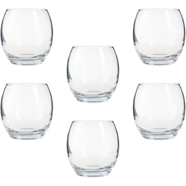 Tumblarglas - Vatten, Whisky, Juiceglas - Klar Glasmaterial - 380ml - 6-pack