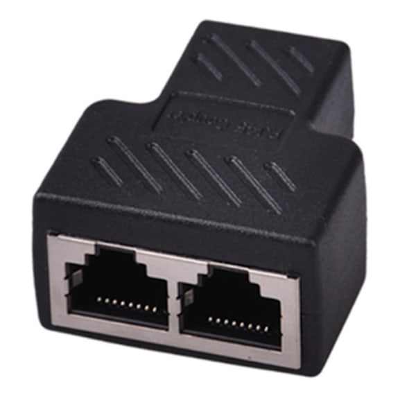 1 til 2-veis RJ45 Hunn Splitter Adapter LAN Ethernet Nettverkskabel Kobling