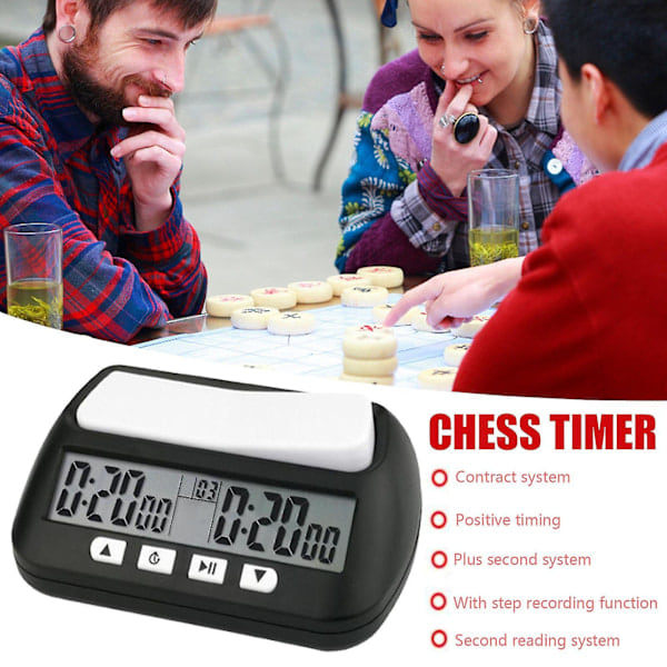 Chess Basic Digital Sjakk Klokker og Spill Timer, Klokker Digital Klokker