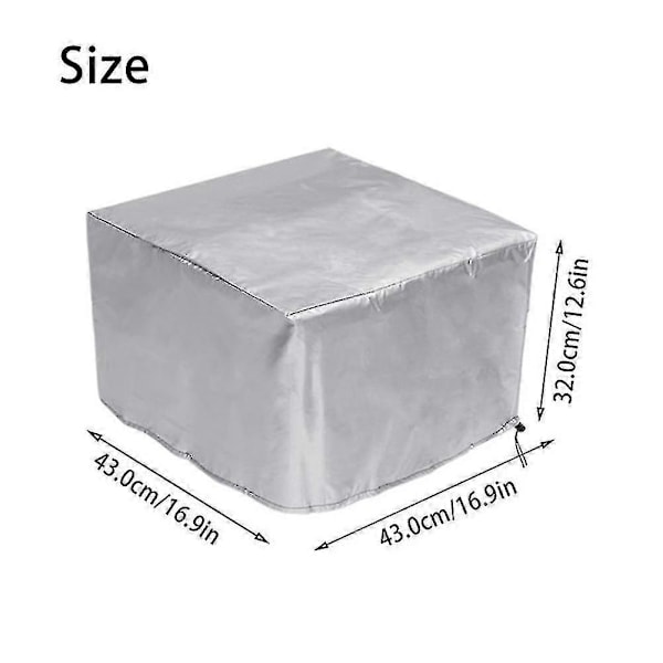 Dammskyddsfodral för skrivare, Vattentäta skydd, Vattentätt och antistatiskt skydd för skrivare, Svart 45*45*30cm silver 50x40x30cm