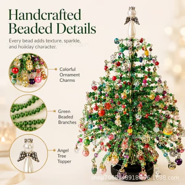 DIY perle-juletræssæt, juletræs-perlesæt, sæt til håndlavet julepynt Christmas Tree