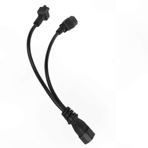 Strømkabelsplitter IEC C14 Han til C13 og C5 Hun Adapter 10A 250V Y-Split Kabel
