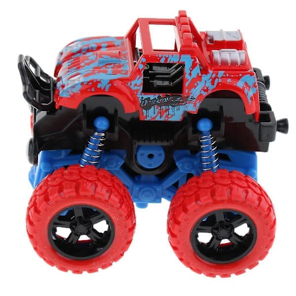 Friktionsdriven Monstertruck Tröghetsbil Stor Däck Hjul Lastbilsleksak För Barn
