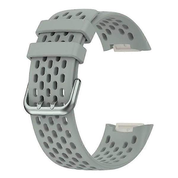 Blød Silikone Sports Udskiftningsurrem med Åndbare Huller til Fitbit Charge 6/5 Multicolor Style D