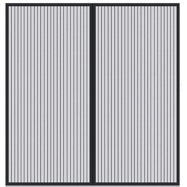 Magnetisk insektsnätsfönster, magnetisk insektsdörr myggnät skjutdörr med magneter anti myggor insekter, finmaskigt, med kardborreband white 130*150CM