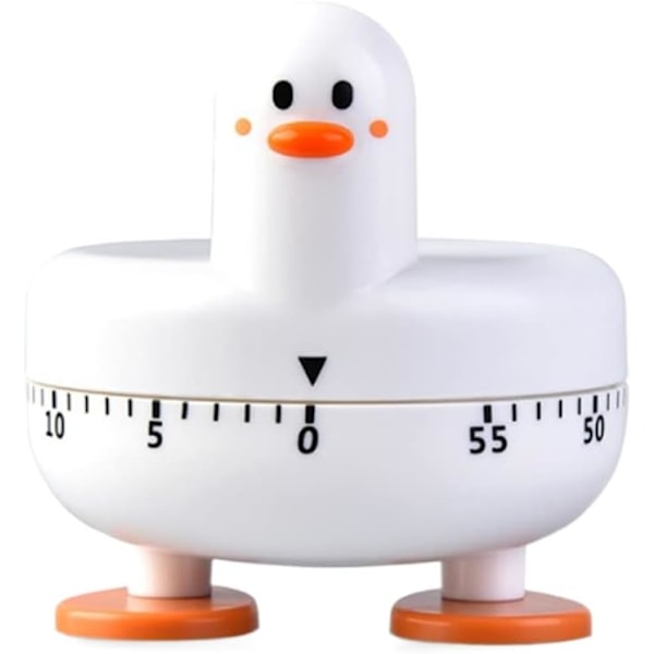 Cooking Timer Cute Duck Kitchen Timer 60 Minute Winding Mechanical Rotating Alarm Clock Suitable for Kitchen Cooking Baking