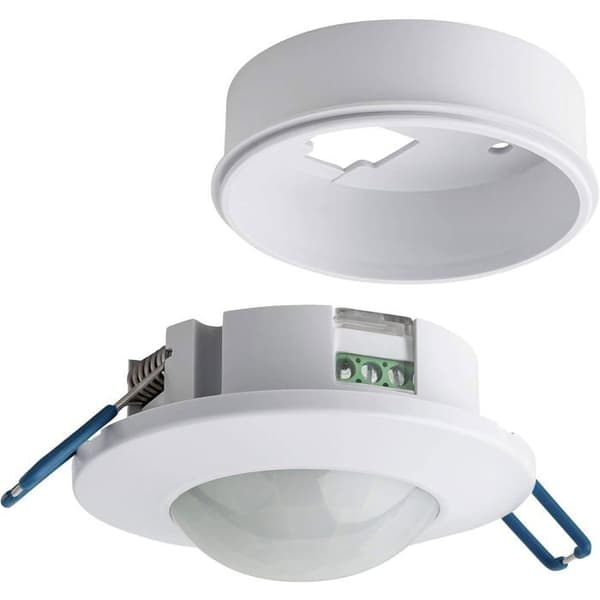 Bevegelsessensor innendørs, infrarød sensor, 6m / 360°, egnet for LED, maks. 1200W/500W