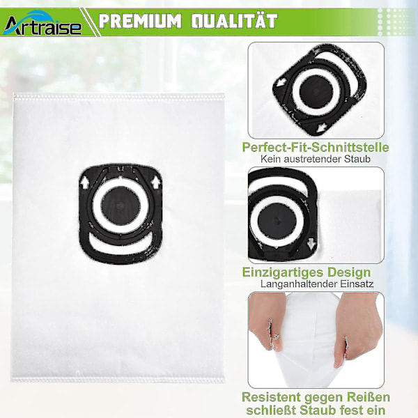 10-pakning støvsugerposer - for Rowenta Hygiene + Zr200520, passer Rowenta Compact Power_qudddd