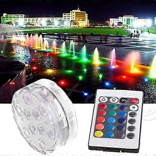 Vanntette LED-lys, 10 LED IP68 vanntette LED-lys