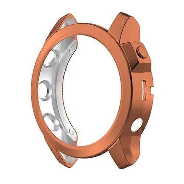 Stöttåligt TPU-klockfodral för Garmin Fenix 7 Rose Gold