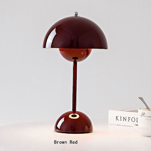 Kukkasilmu Pöytävalaisin, Häähuone, Makuuhuone, Pöytäkoriste, Valaisin, Yövalaisin (Ladattava) Brown Red 4800mAh CCC-KC-PSE-CE