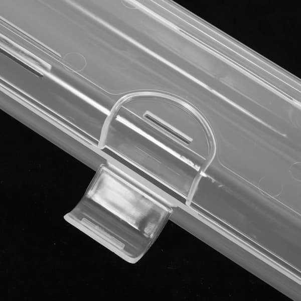 Resesugrörsglasbehållare - set om 4, transparent - för förvaring av papperssugrör - läckagesäker