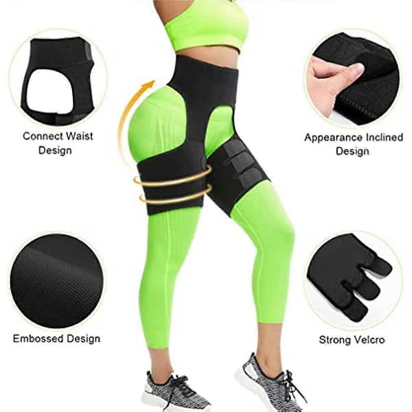 Höftstöd Lårkompressionsärm Sciatica Stöd Wrap För Dragna Quadriceps Lårmuskel Höftböjarstam Ljumske Höftstöd Hamstring Kompression Sl
