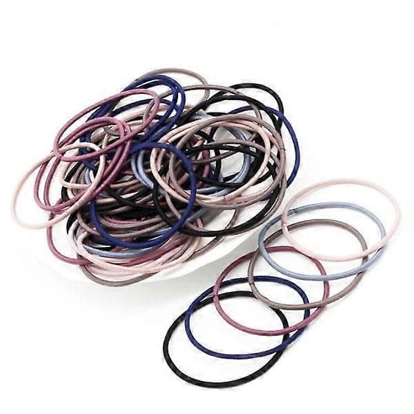 100 elastikker, hårbånd, hårbånd multicolour