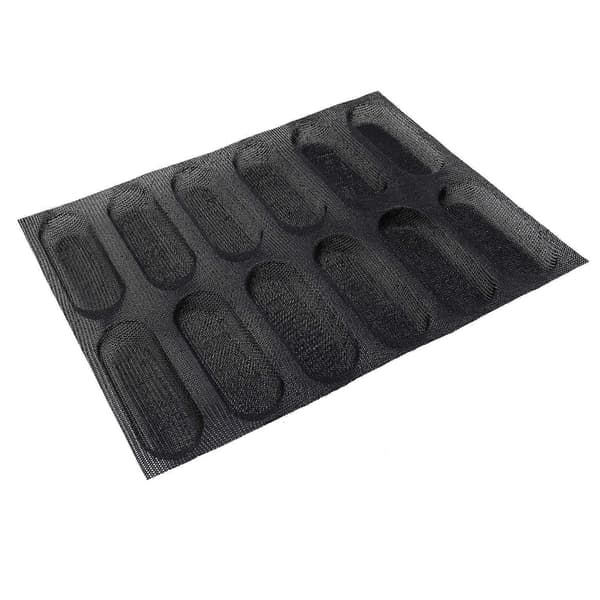 2X Silikone Baguetteform - Non-stick Perforerede Franskbrødsforme, Hotdogforme, Bageunderlag