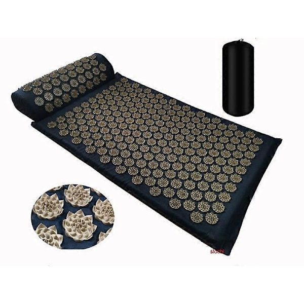 Massasjematte Shakti Matte Massasje Yoga Matte Akupressur Lindre Stress Rygg Kroppssmerter Pigmatte Akupunktur Massasjepute Yoga & Pilates Blokker bag different white