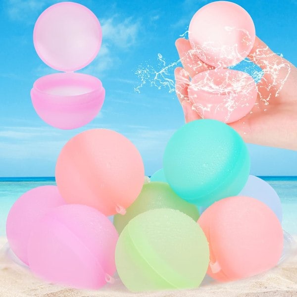 Reusable water balloons, summer stuff for kids 12 pcs