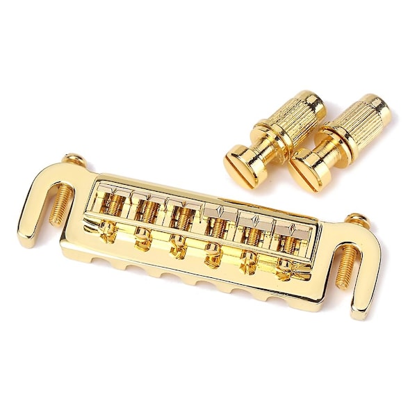 Elektrisk Gitar Rullebro Sadel Halestykke Combo Krom Reservedeler Gold