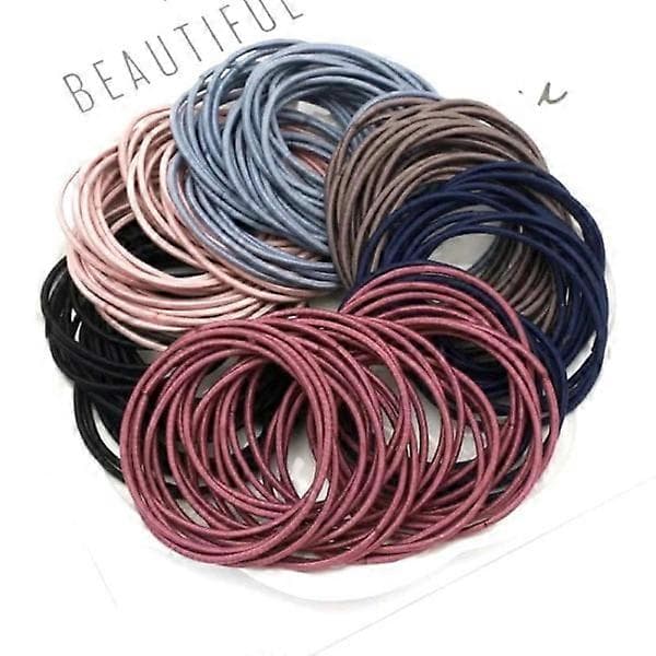 100 elastikker, hårbånd, hårbånd multicolour