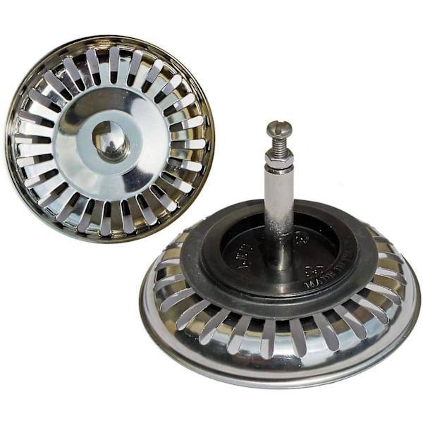 Universal sil i rustfritt stål - 80 mm - Offset kontroll - Vasktilbehør