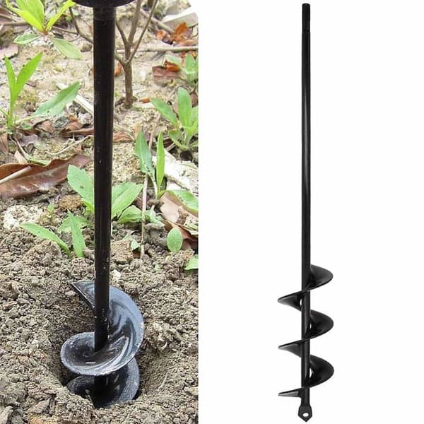 Trädgårdsborr - 4x42cm - för sladdlös borrmaskin - med robust skaft - perfekt för plantering