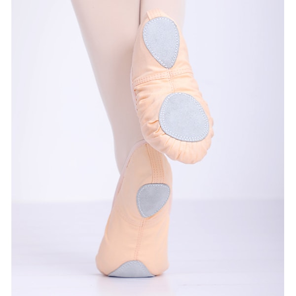 Balletdansesko med delt såle - Flat Gymnastikdanseslippere Lightpink 13.5 UK child