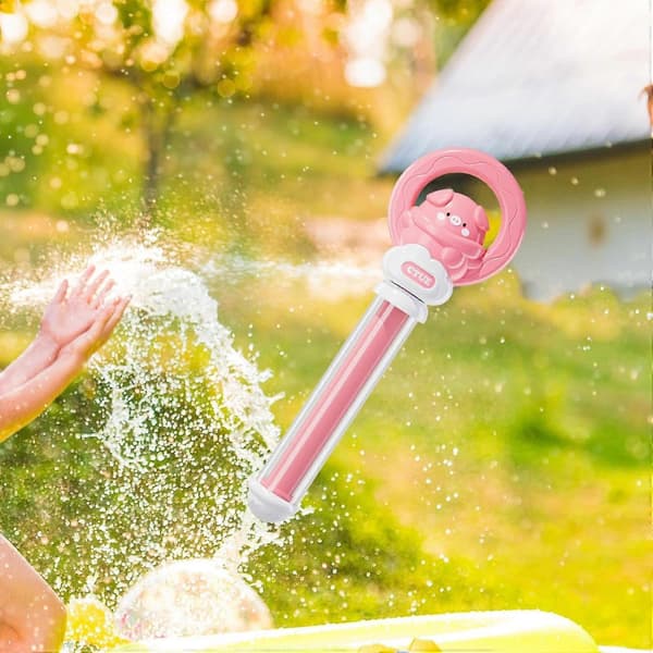 Sommer vand spray legetøj til børn i alderen 4 til 7, til poolfester, pink.