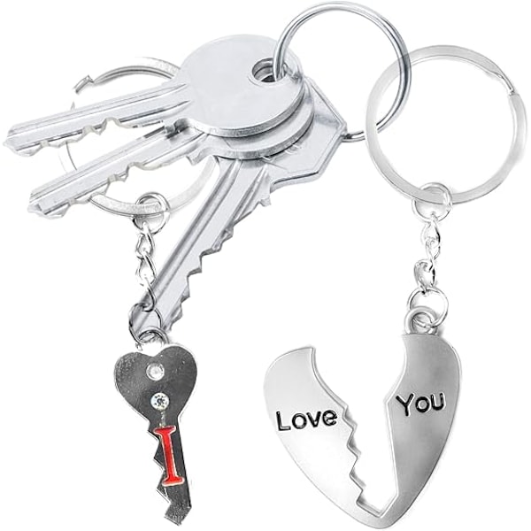 Love Nyckelring Alla Hjärtans Dag Present till Honom eller Henne Valentinsdag Nyckelring Romantisk Key to Their Heart