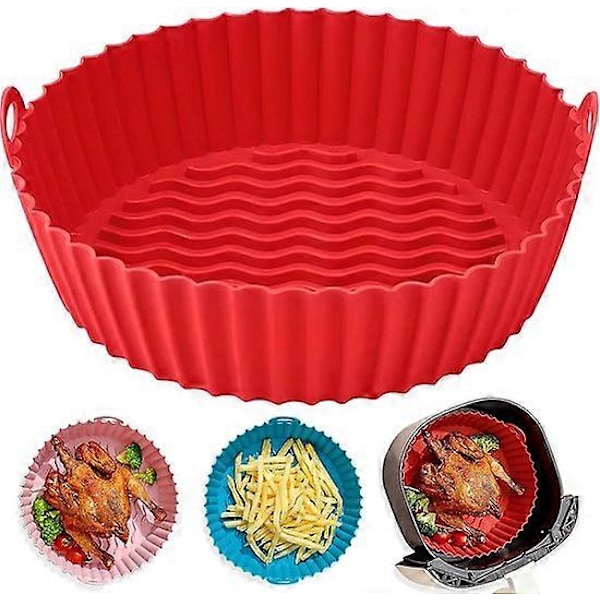 Airfryer Silikonform - Airfryer Bakform - Airfryer Silikonkorg - Airfryer Form - Airfryer Tillbehör - Bakplåt - Silikon Bakformar Airfry