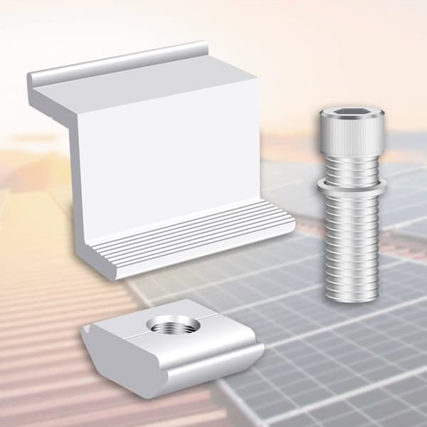 Solpanelsklämmfästen - 10, 30-45 mm modulmontering - Solpanel - Installation - Fäste